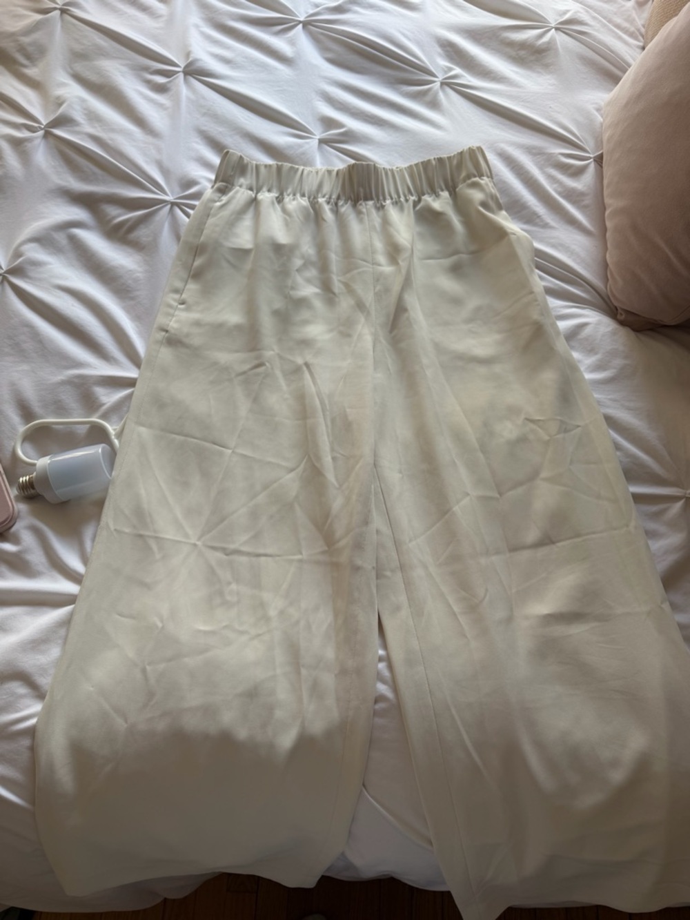 H&M white tailored trousers size S